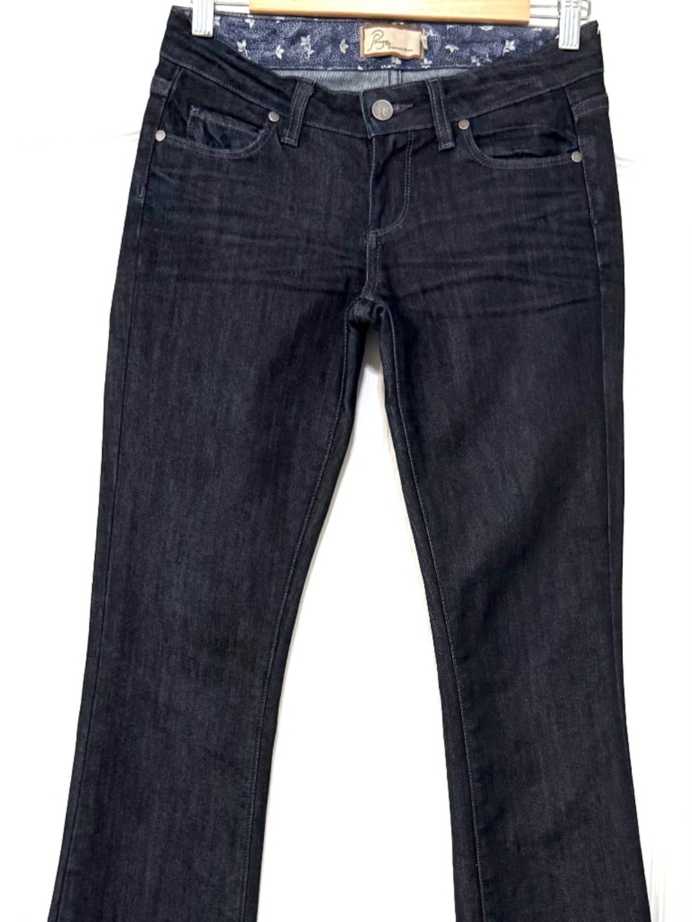 PAIGE Premium Denim Benedict Canyon Classic Bootcut Jeans Dark Wash Size 25